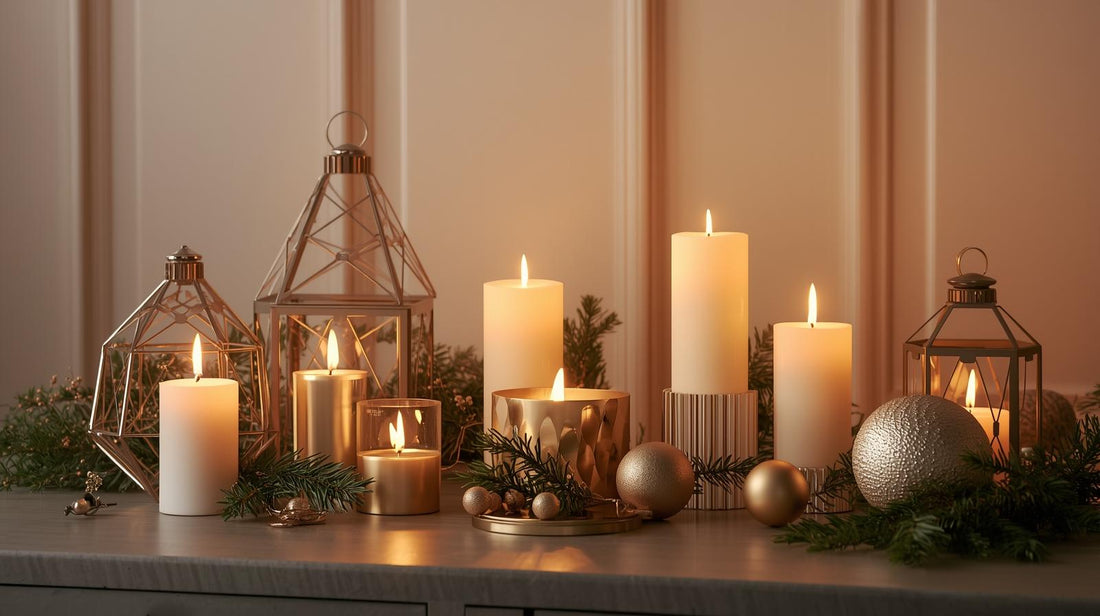 Festive home decoration ideas with holiday candles