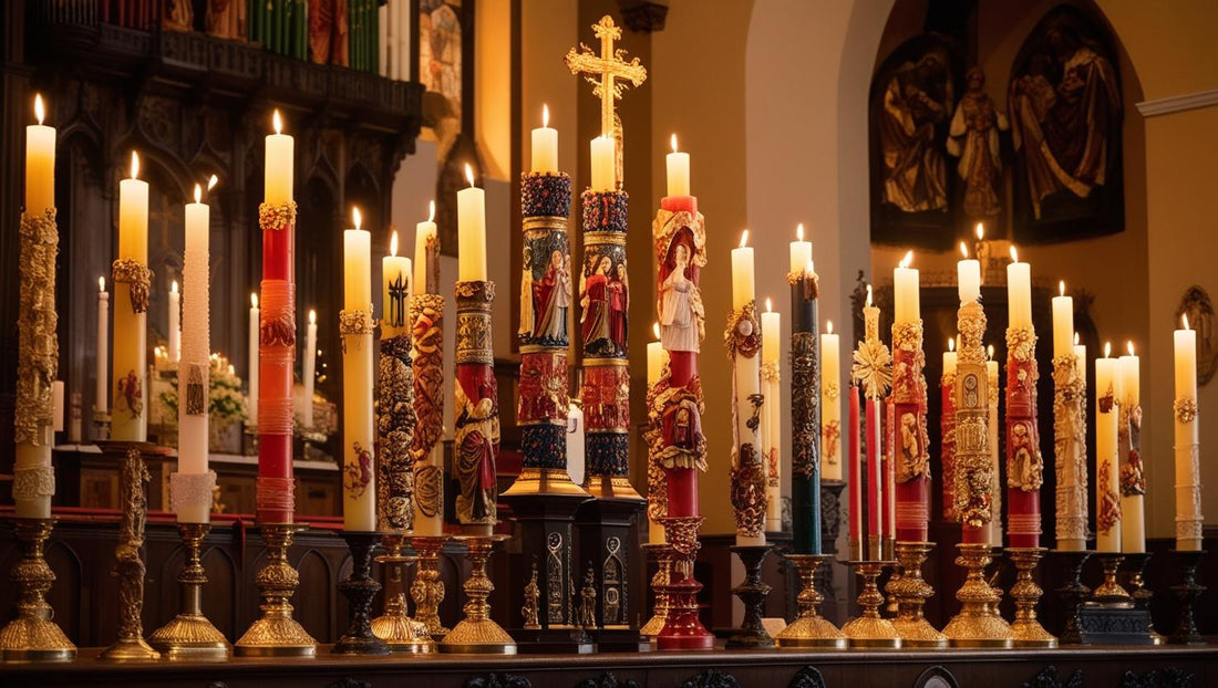 The spiritual and decorative power of Paschal candles