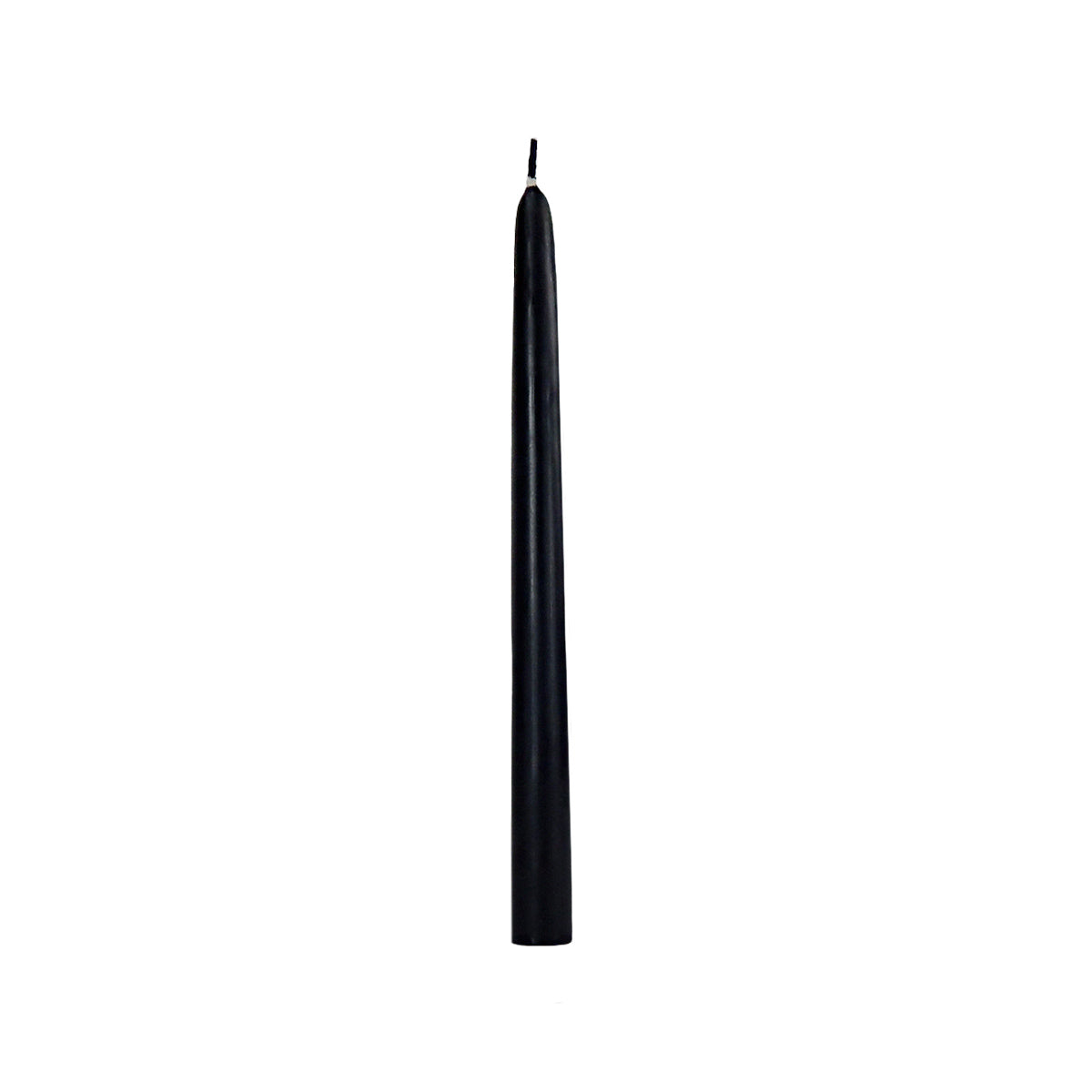 10-inch taper candles black