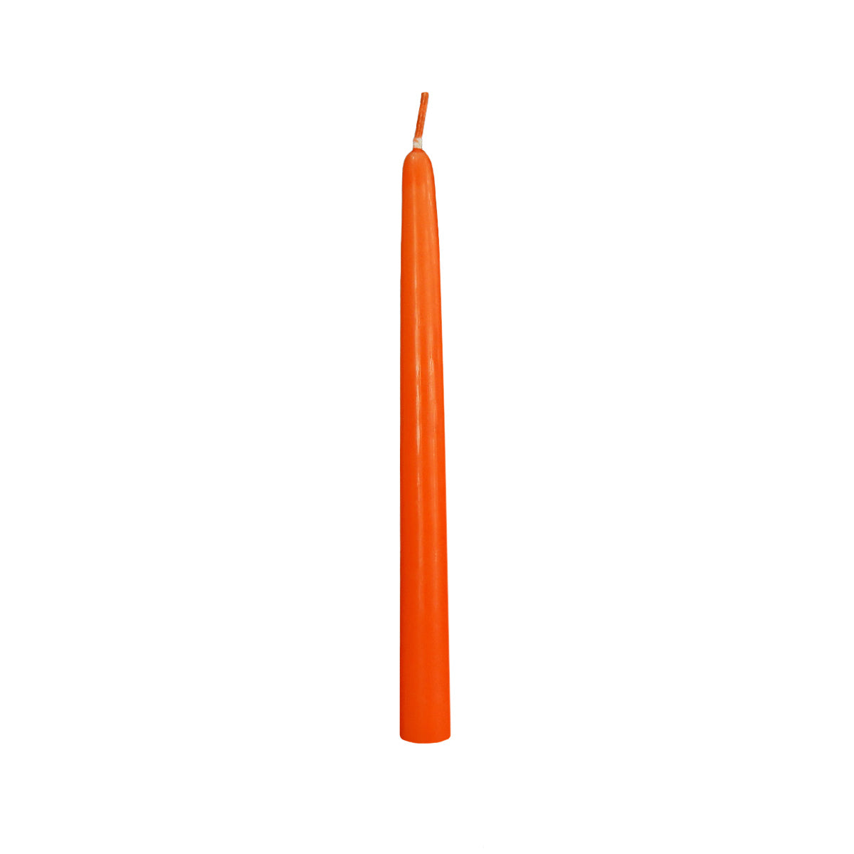 10-inch taper candles orange