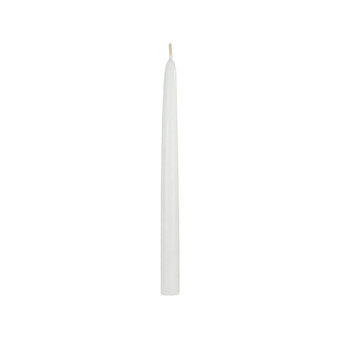 10-inch taper candles white