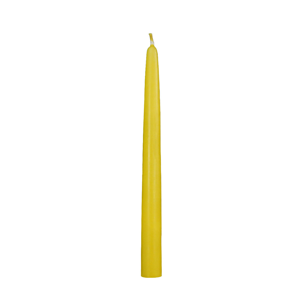 10-inch taper candles yellow