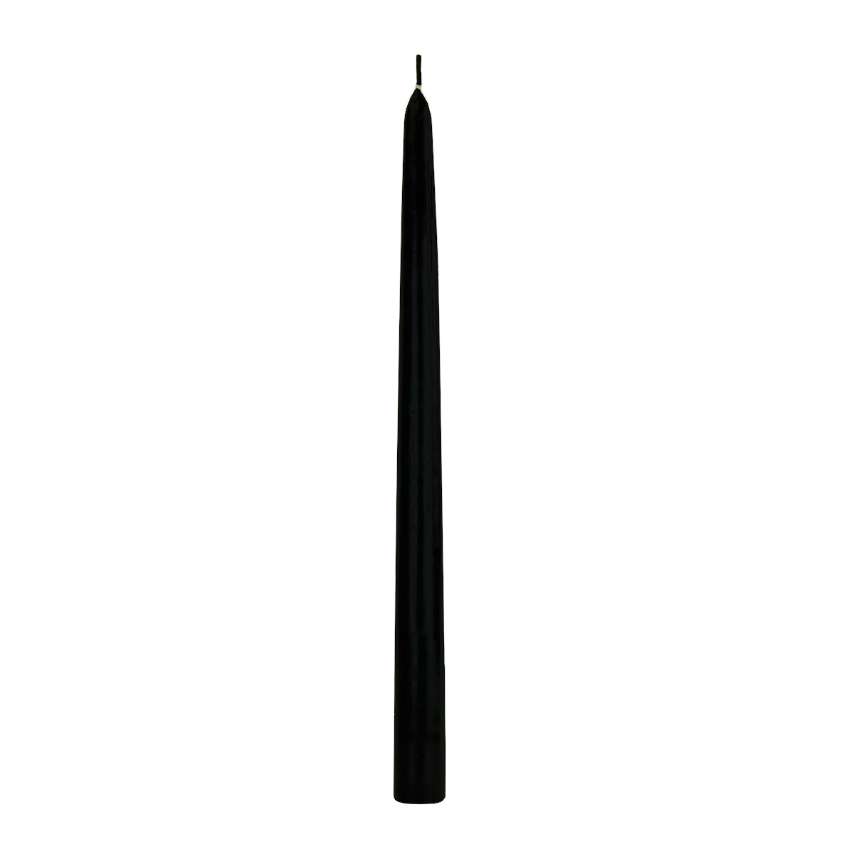 12 inch taper candles black