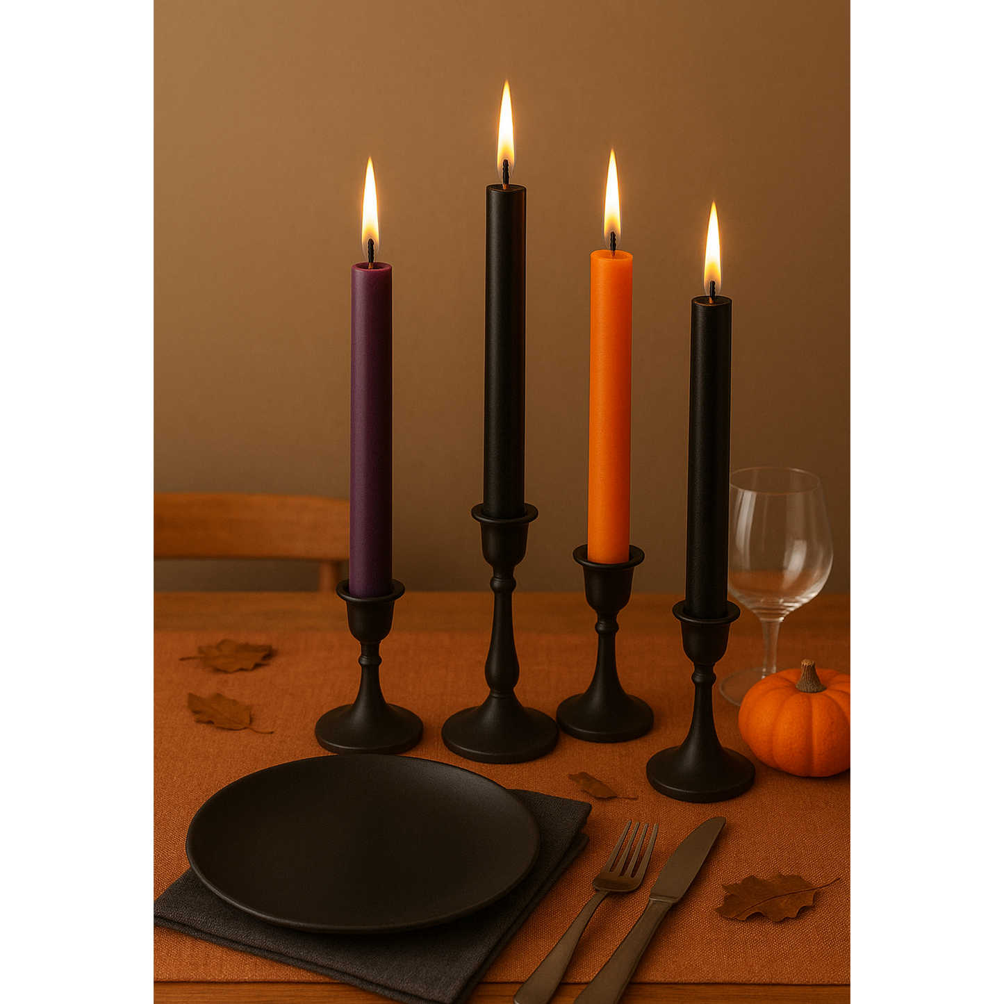 12 inch Halloween taper candles