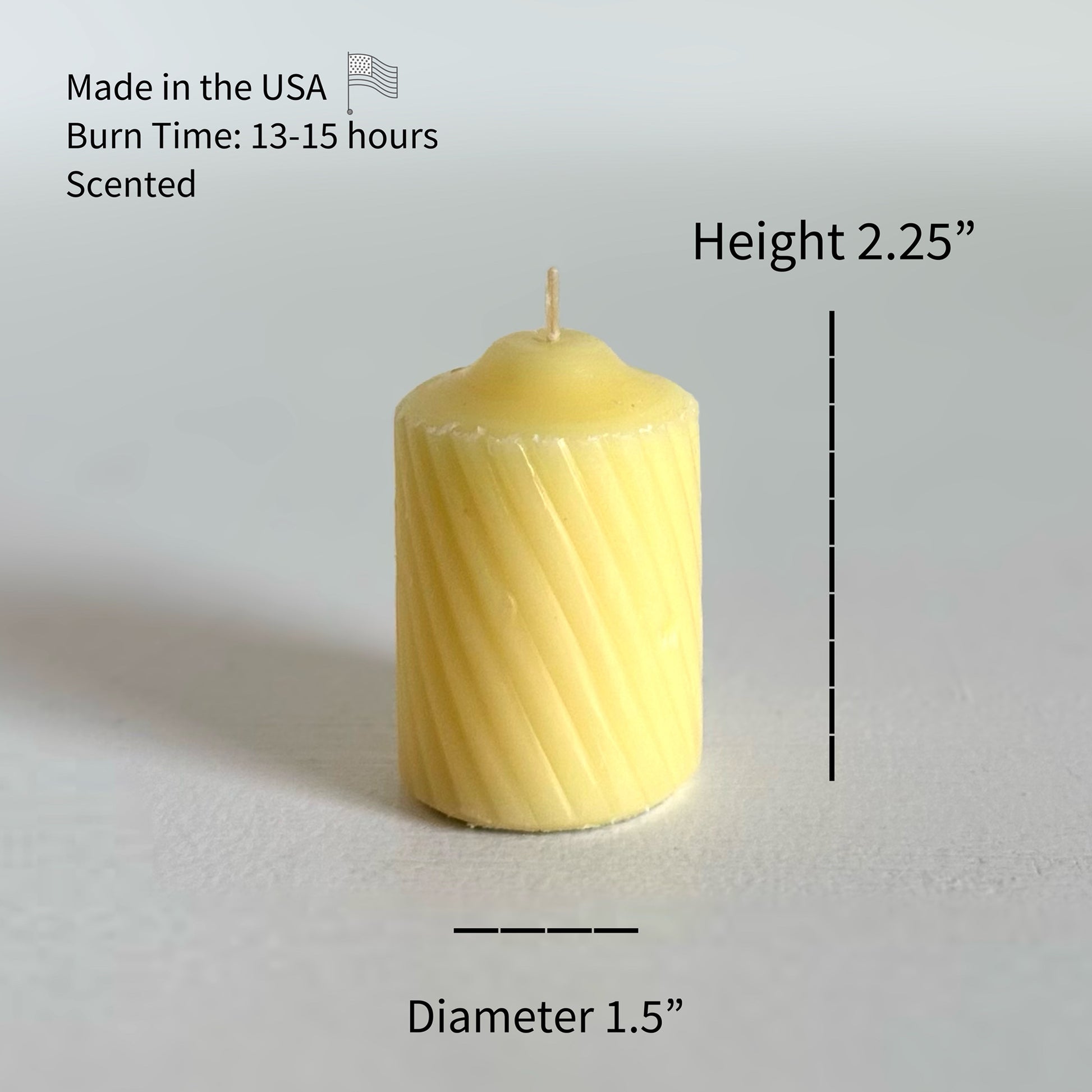 15-hour yellow scentinella votive candles