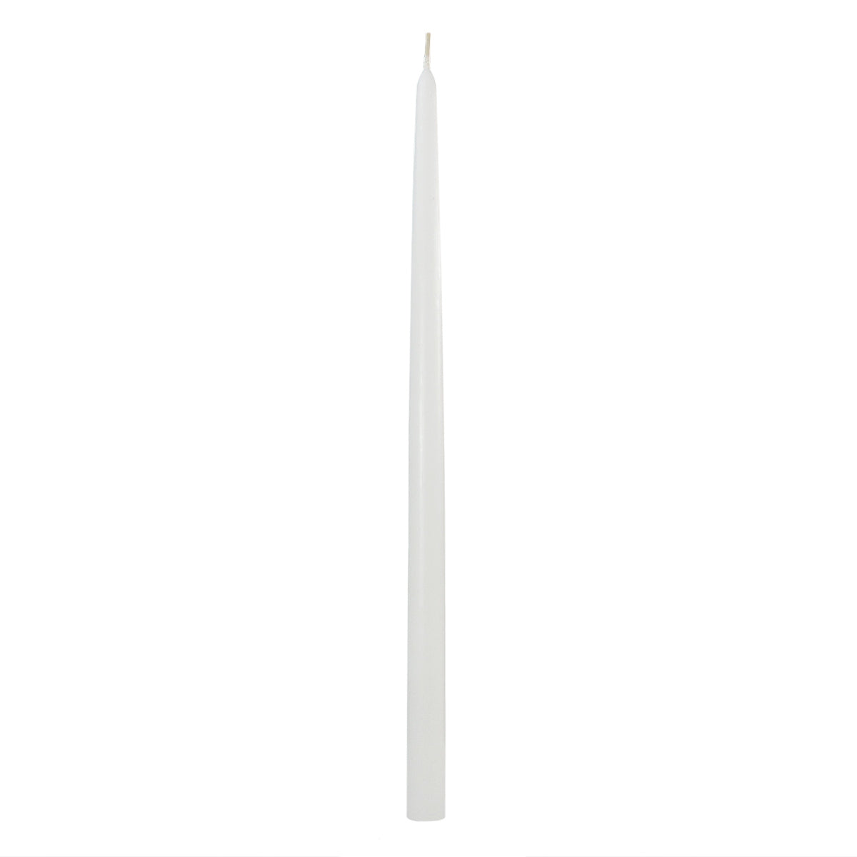 white 18 inch taper candles