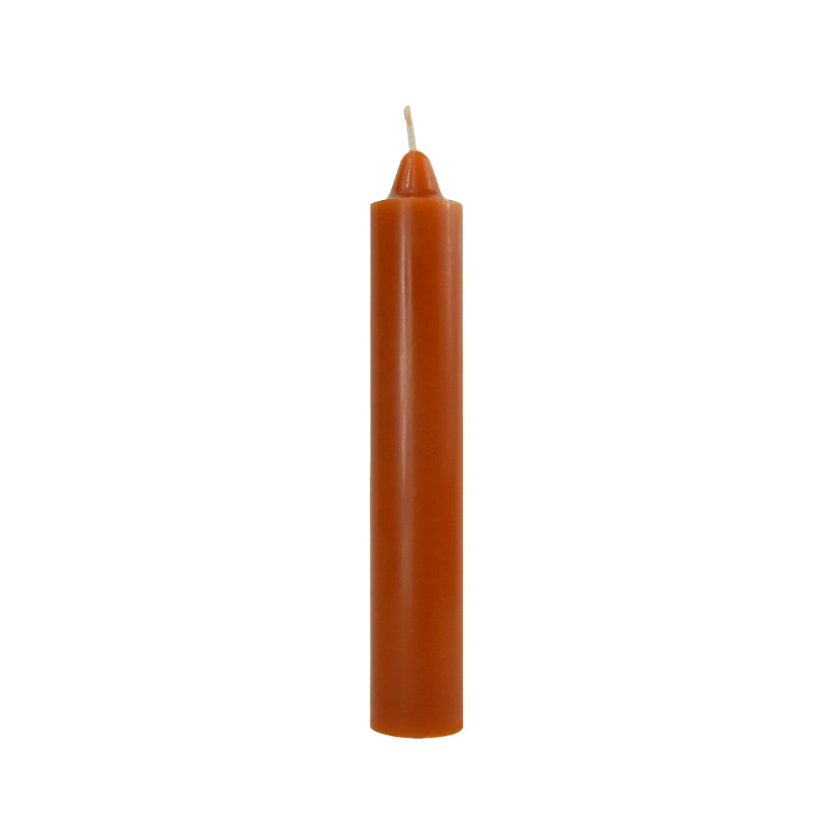 9" jumbo candle light brown