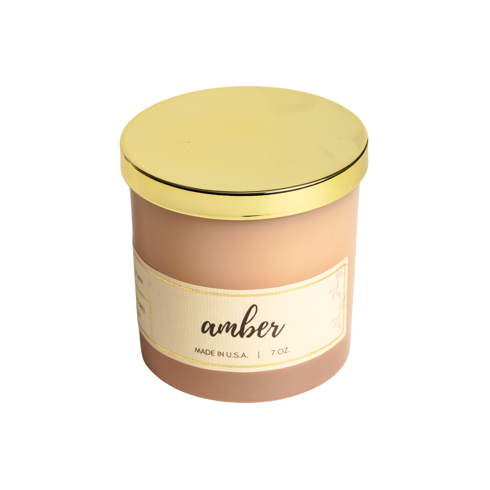 amber scented candle