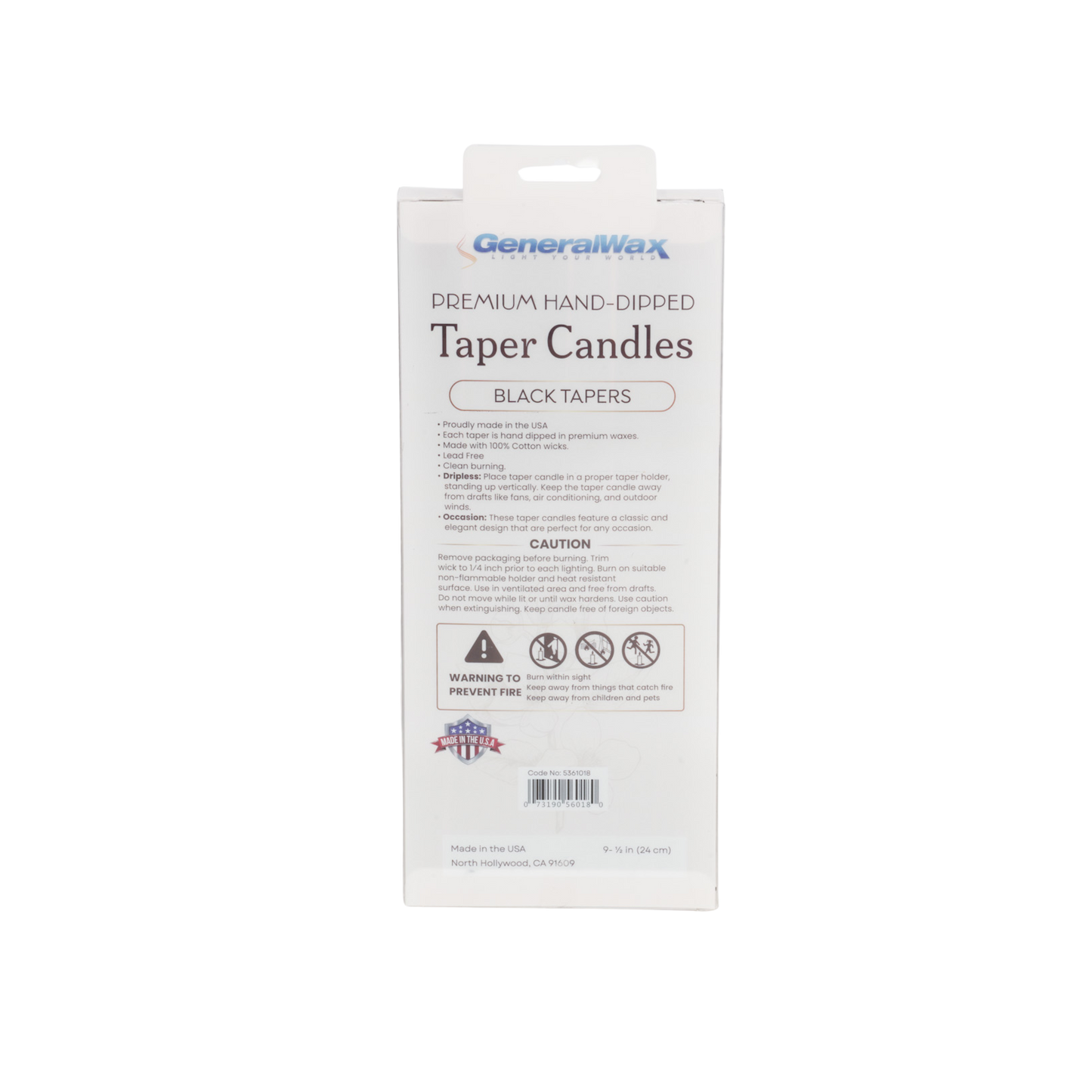 Black Taper Candles