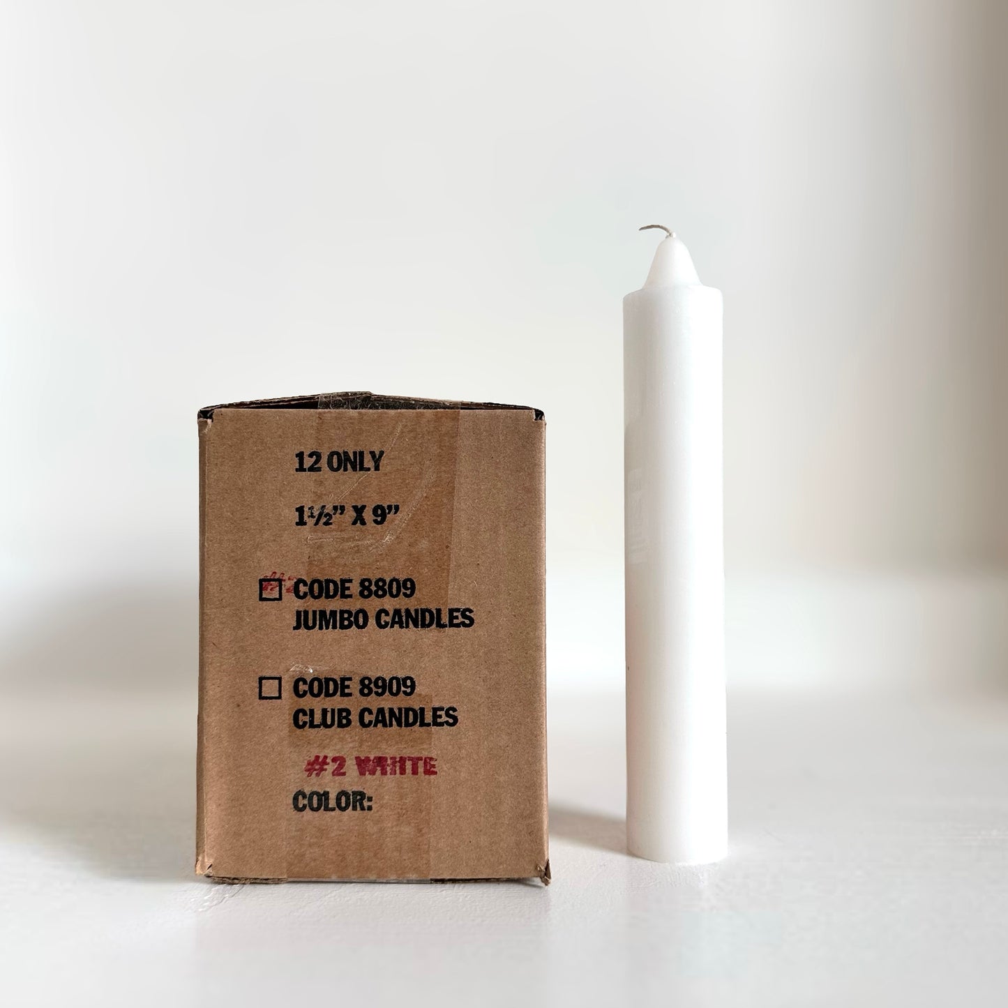 Bulk unscented Jumbo Candles for decor