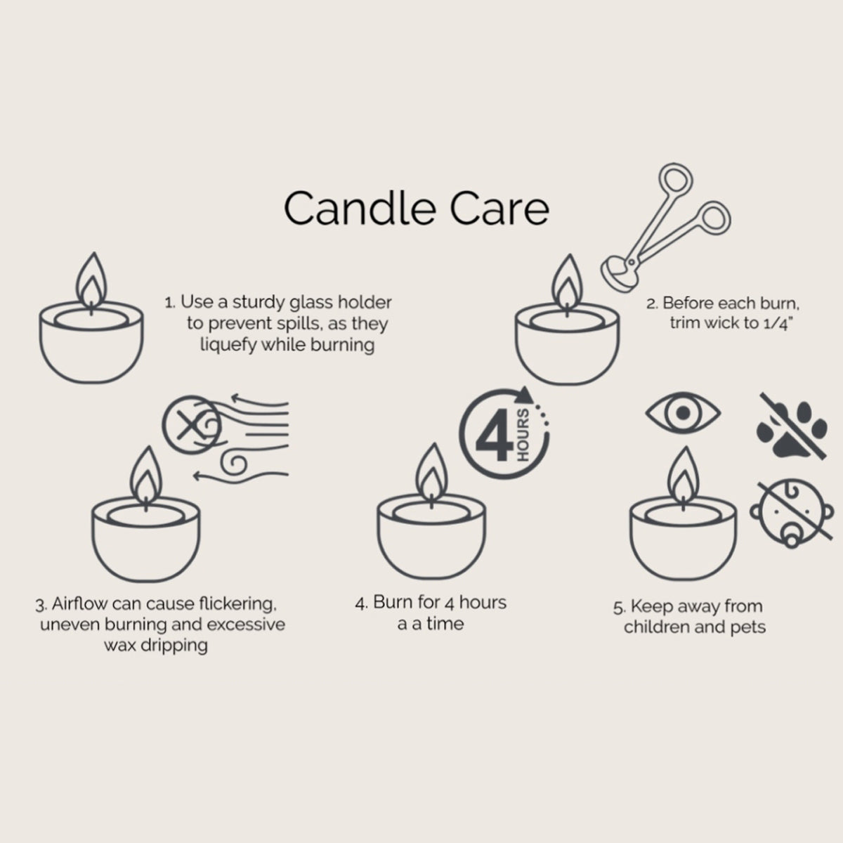 CANDLE CARE VOTIVE CANDLES