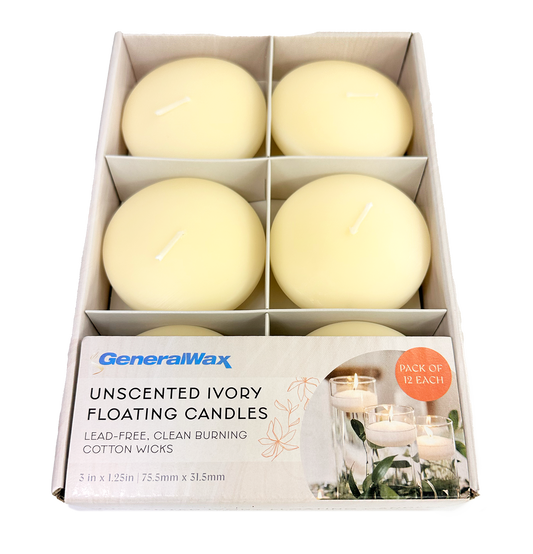 Floating Candles Ivory color