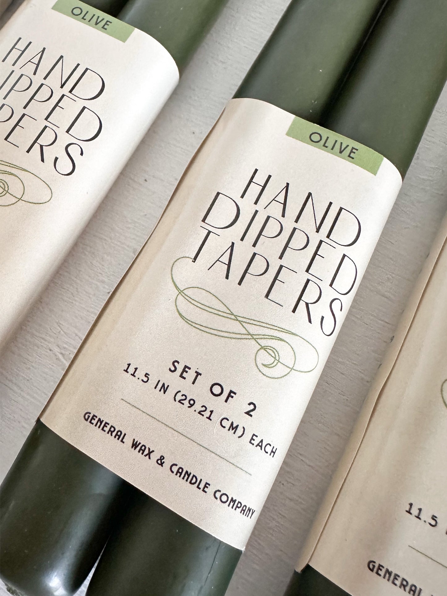 Hand-dipped tapers