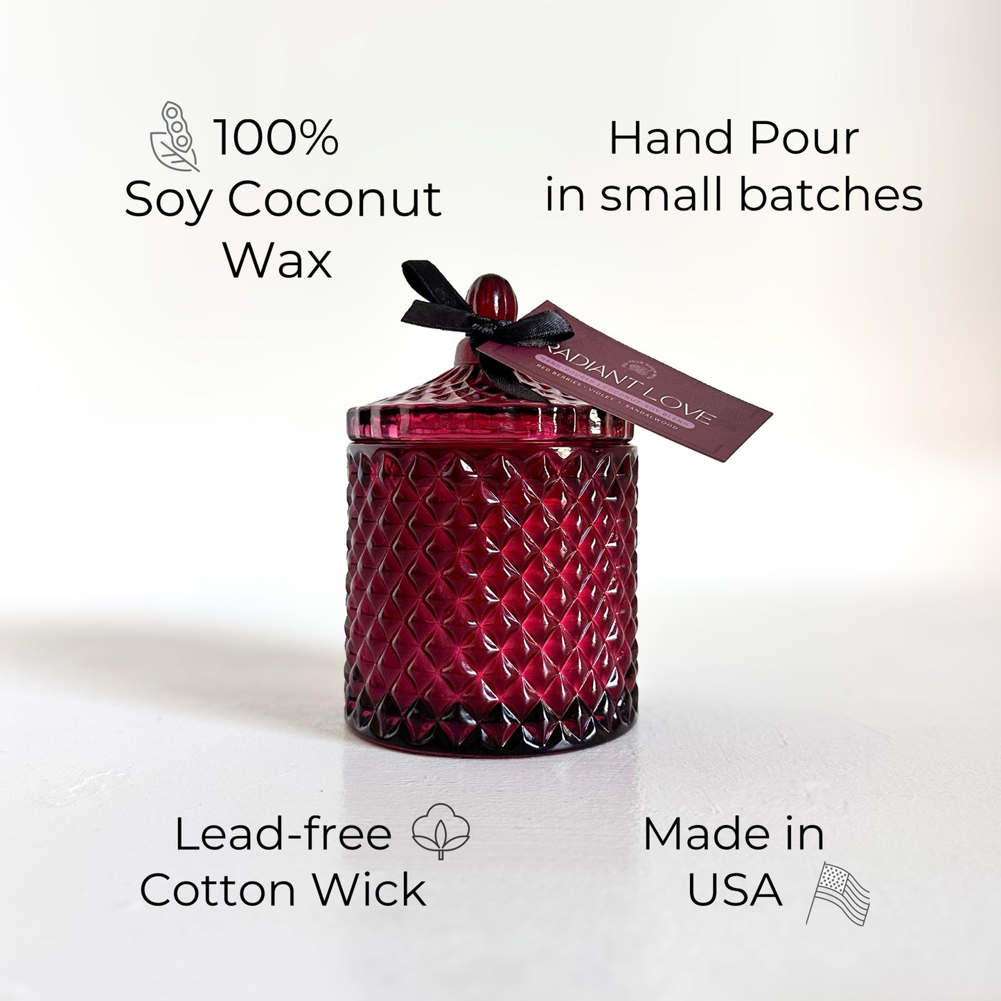 Bougie On A Budget Jar Candle Collection - Radiant Love