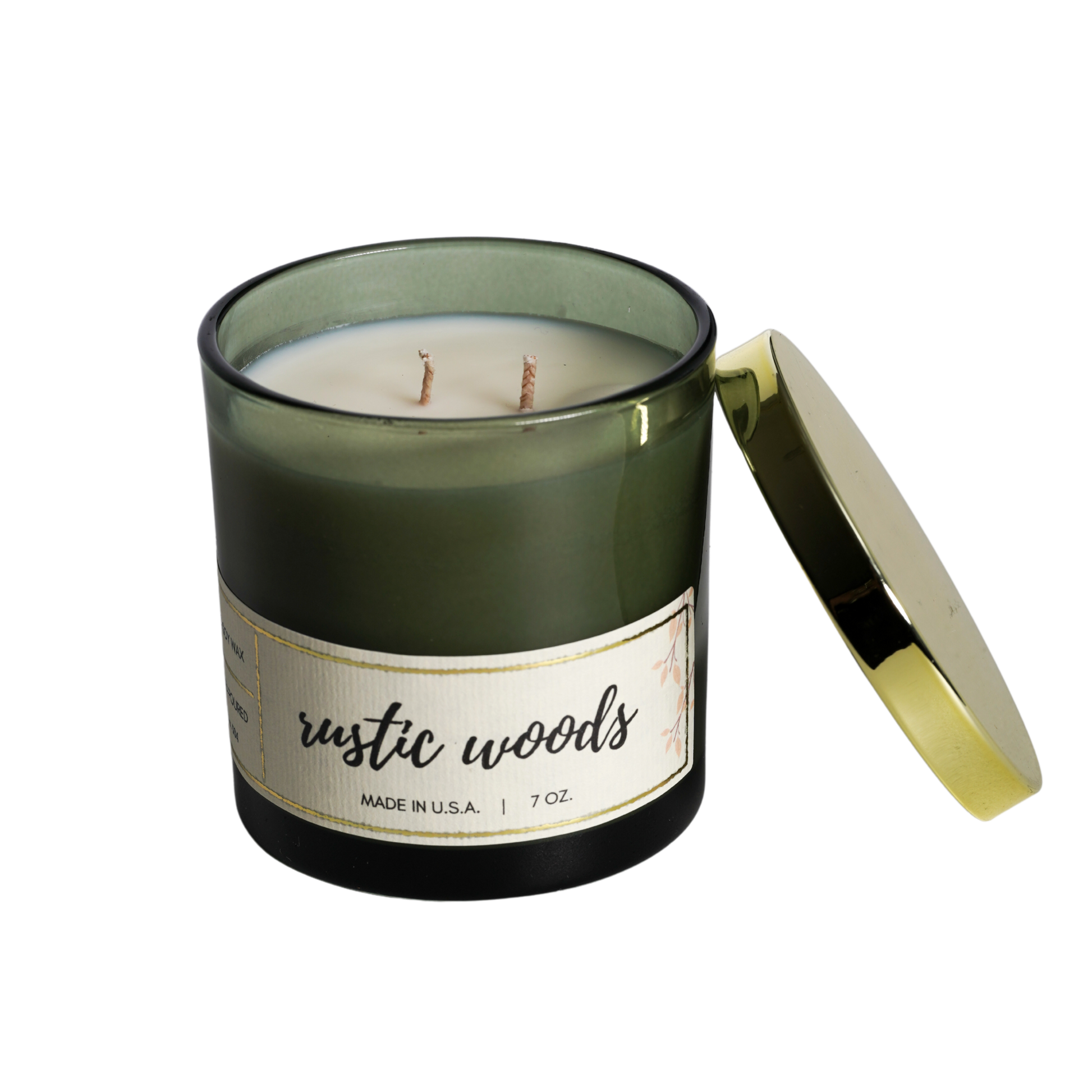 Rustic woods scented candles
