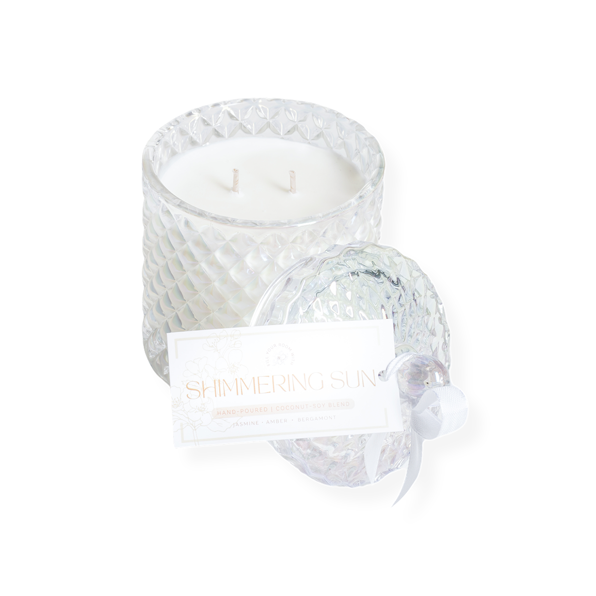 Shimmering sun jar candle