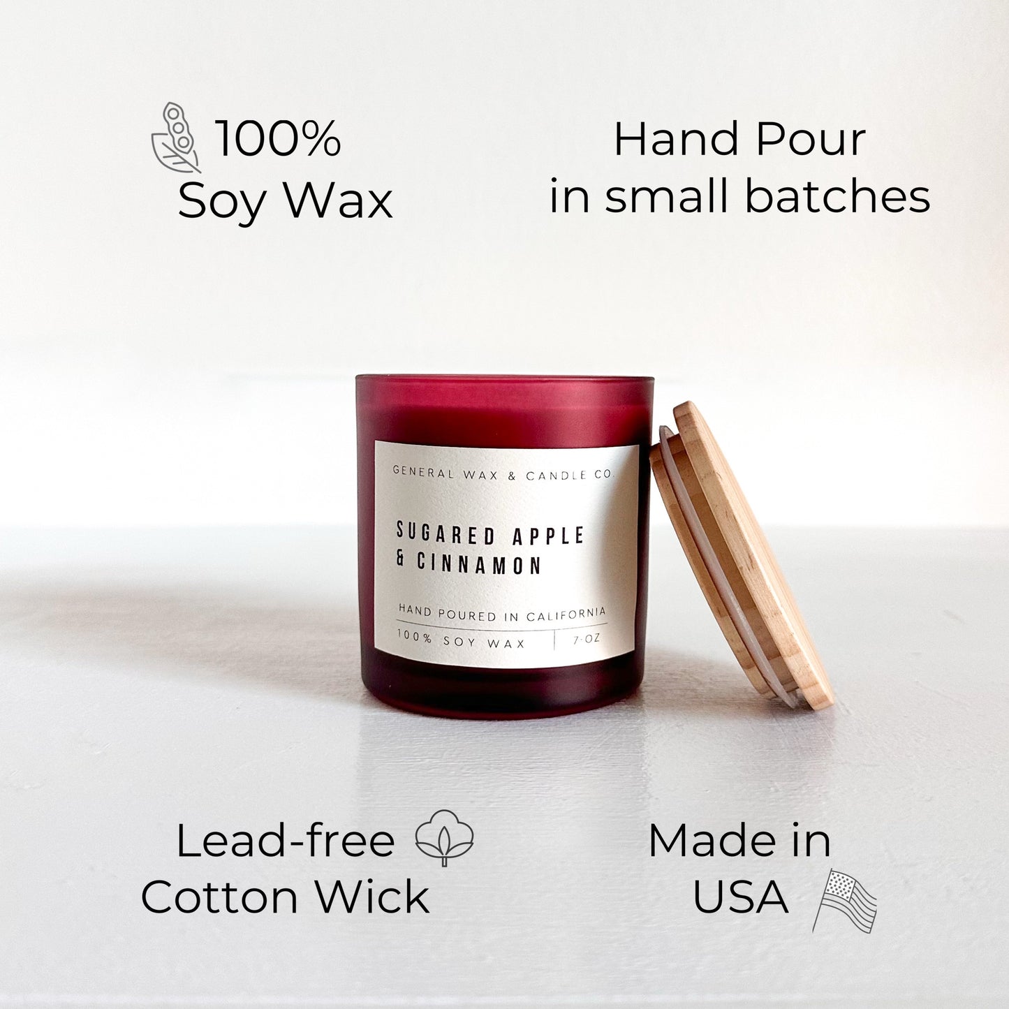 Sugared Apple Cinnamon soy jar candle