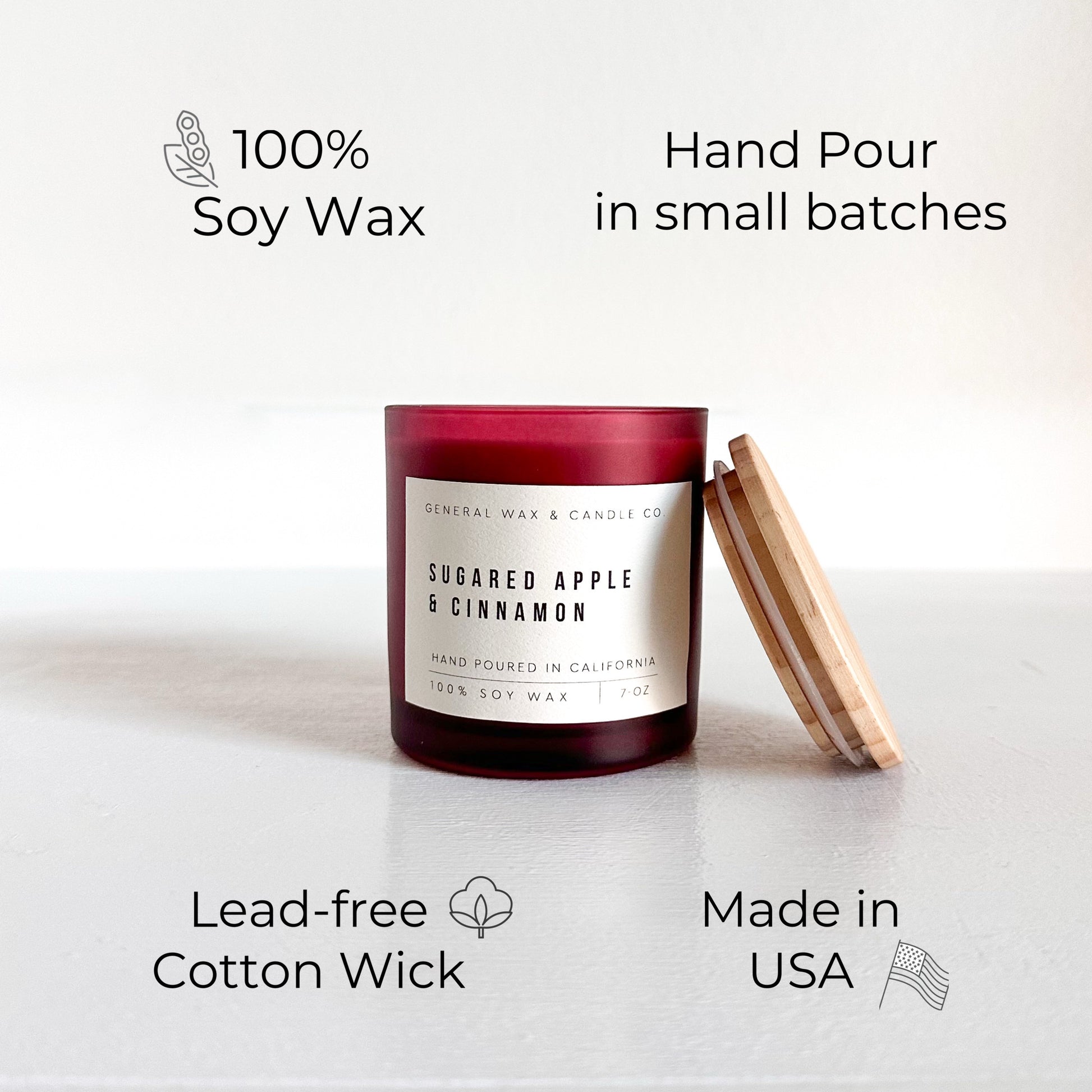 Sugared Apple Cinnamon soy jar candle