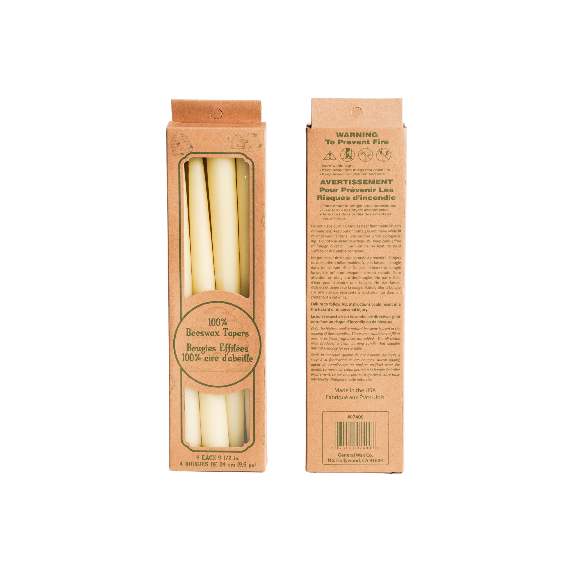 pure beeswax candles - tapers