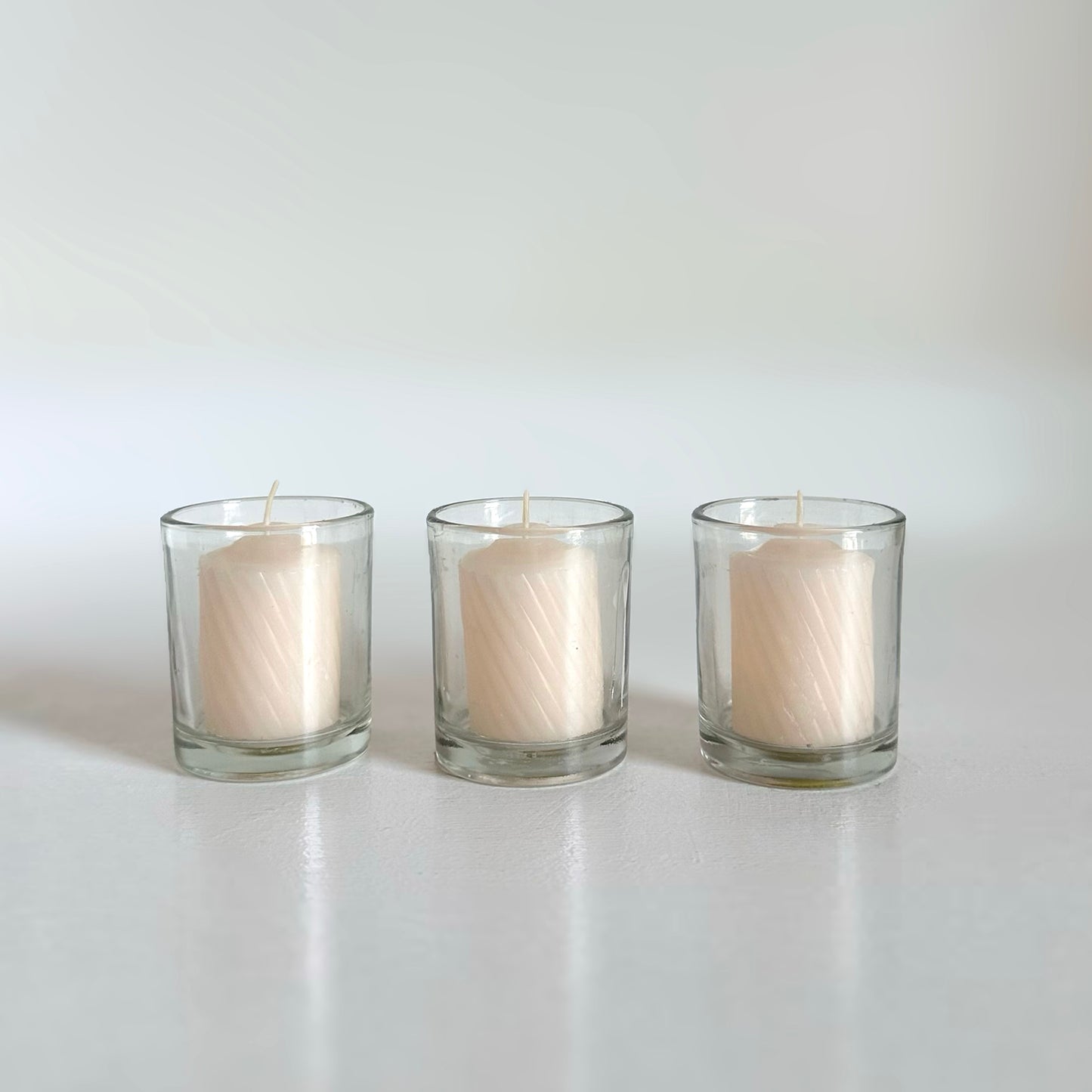 Vanilla fragrance ivory votive candle for events