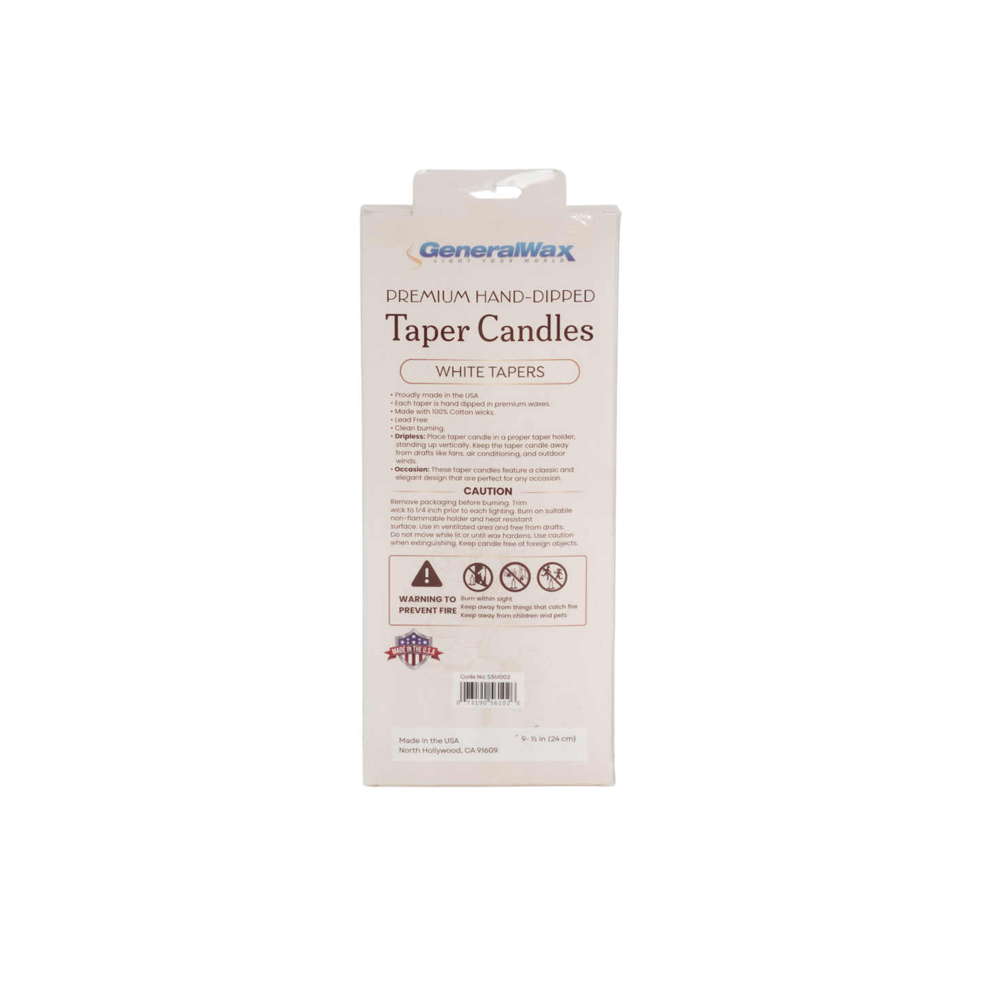 White Taper Candles