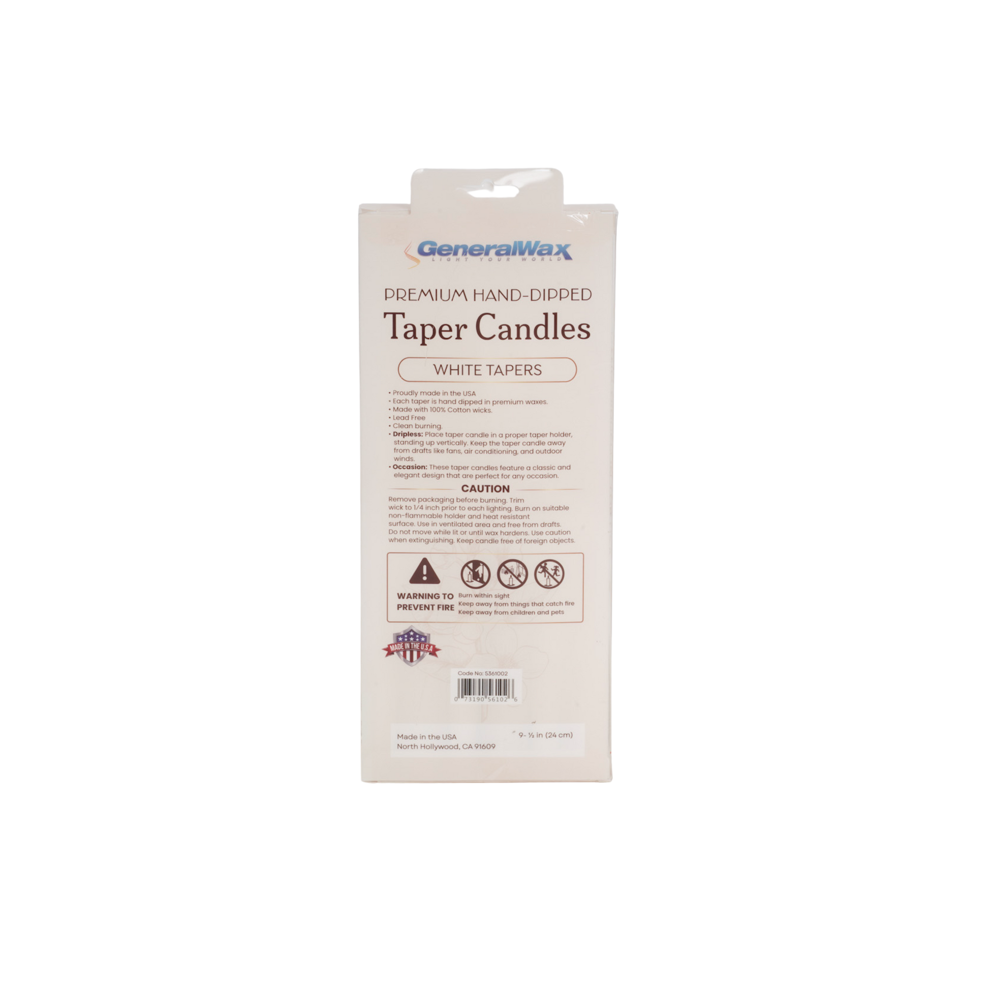 White Taper Candles