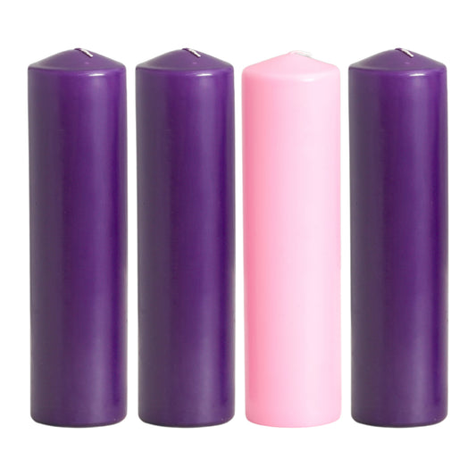 Advent Pillar Candle Set 3 x 12