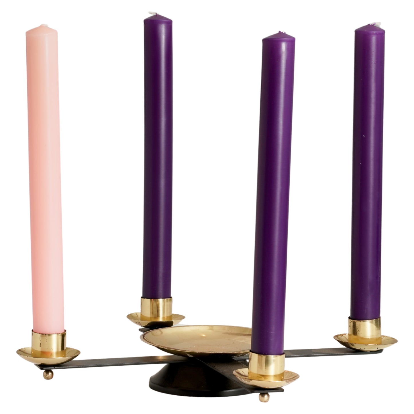 advent tapers on an advent ring