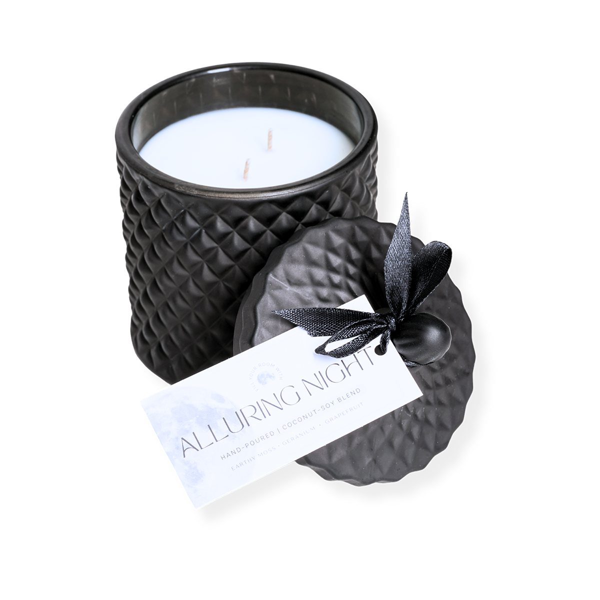 alluring night soy jar candle