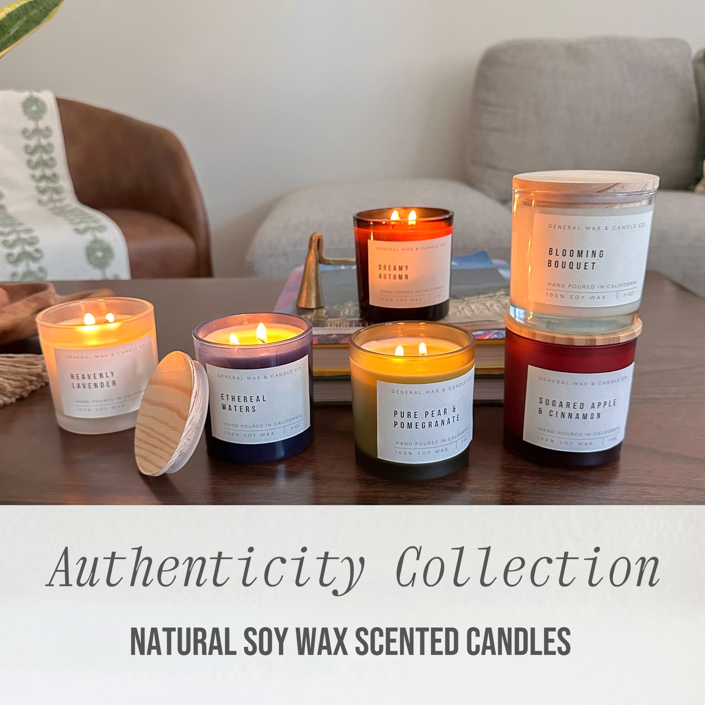 authenticity soy candle collection