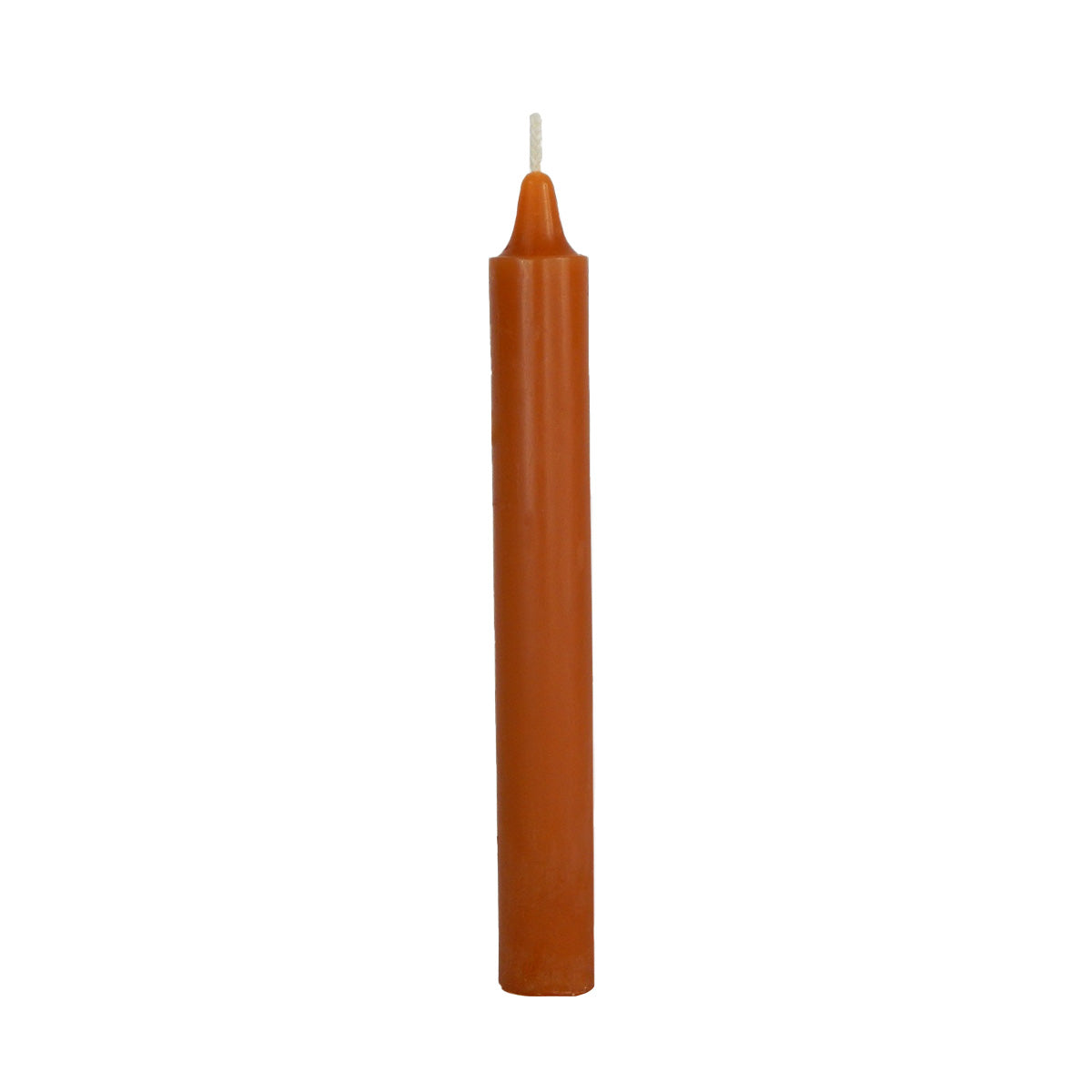 cylindrical household candles brown
