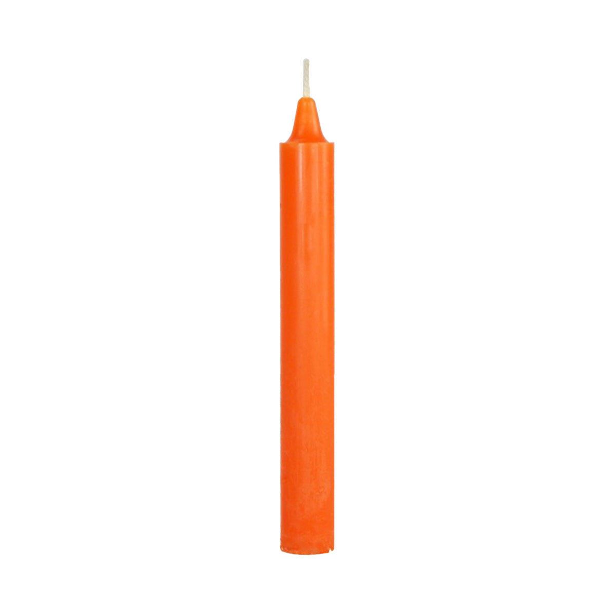 cylindrical household candles orange