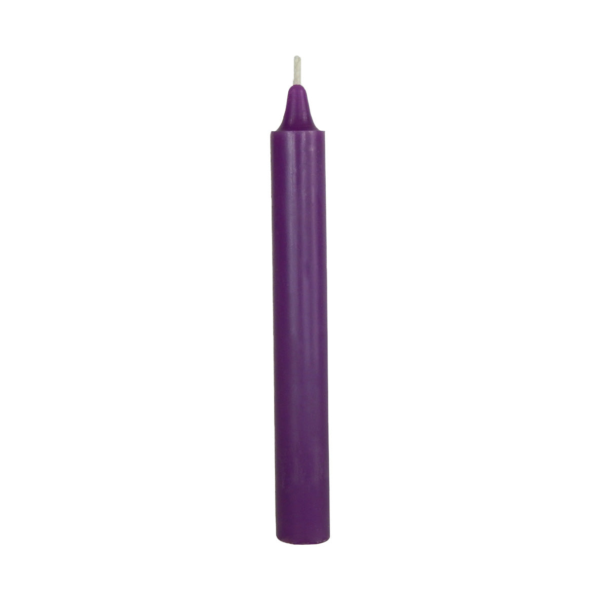 cylindrical household candles purple