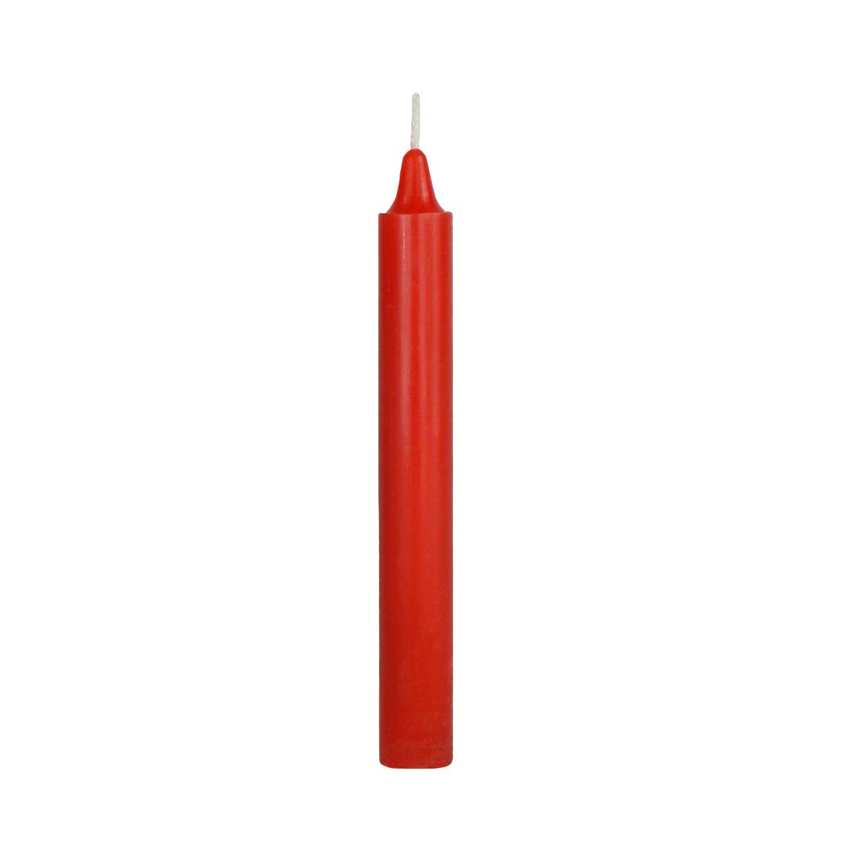 cylindrical household candles red