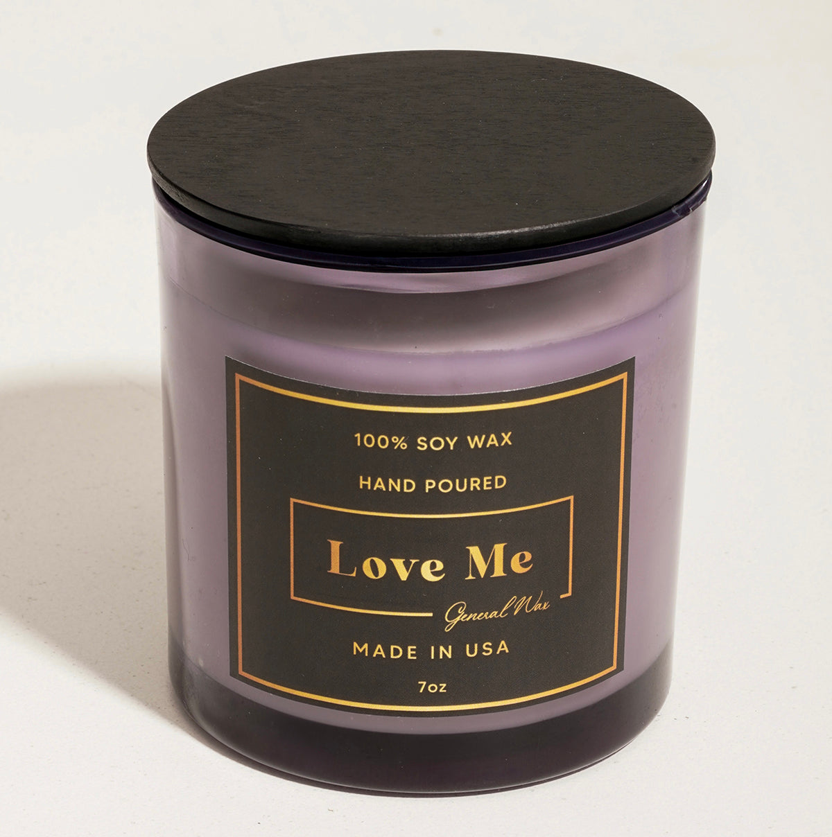 love me soy candle in a jar
