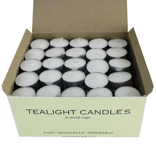 METAL CUP TEALIGHT CANDLES