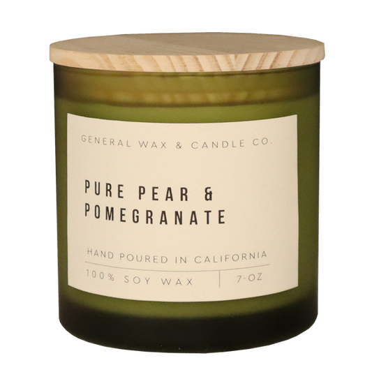 Pure Pear Pomegranate Scented Candle - Authenticity Collection