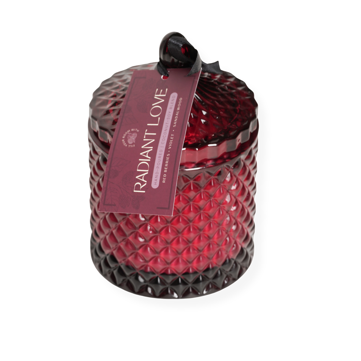 radiant love soy jar candle