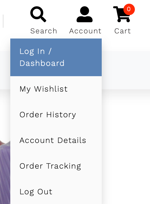 Account Menu & Member Services