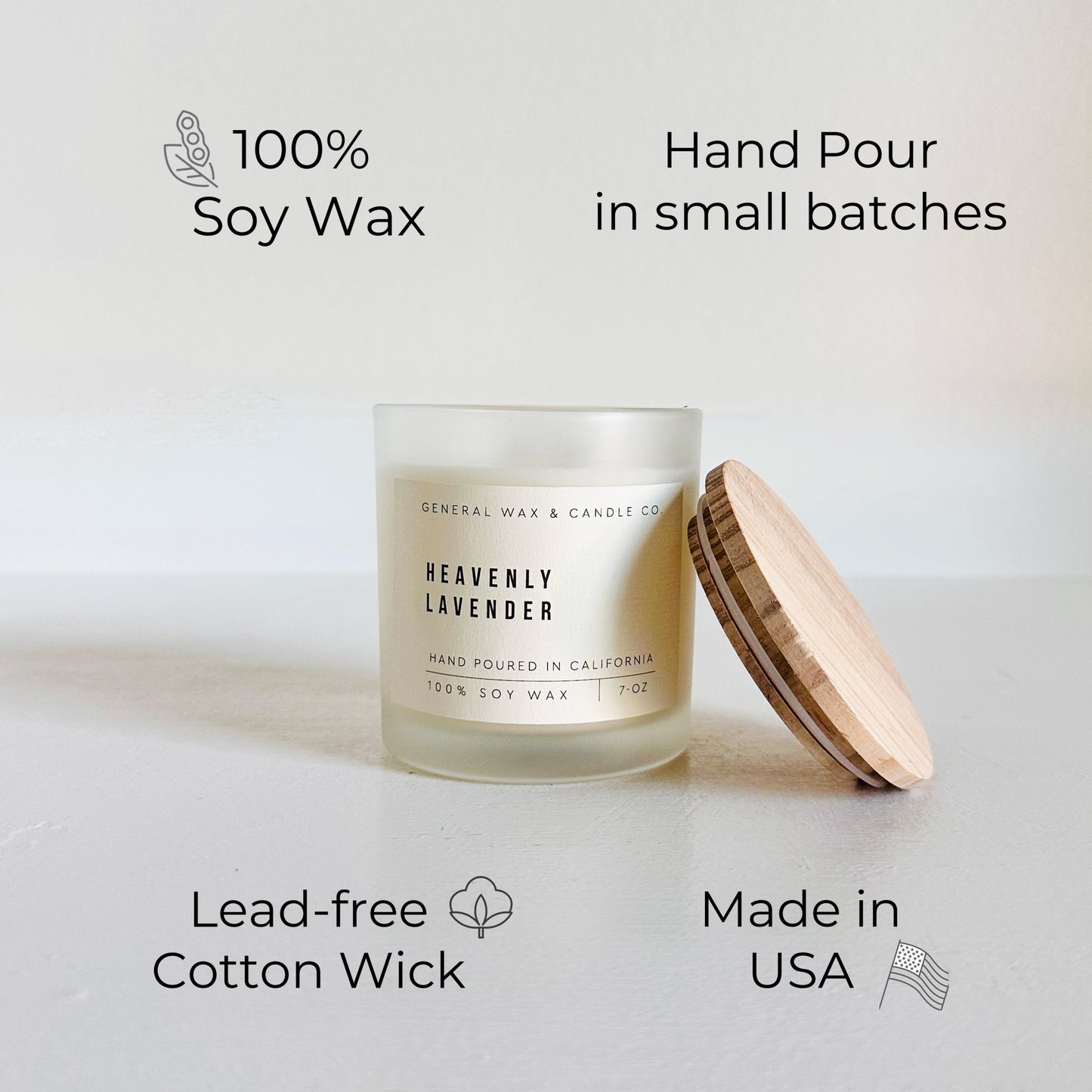 soy candle Heavenly Lavender Authenticity Collection