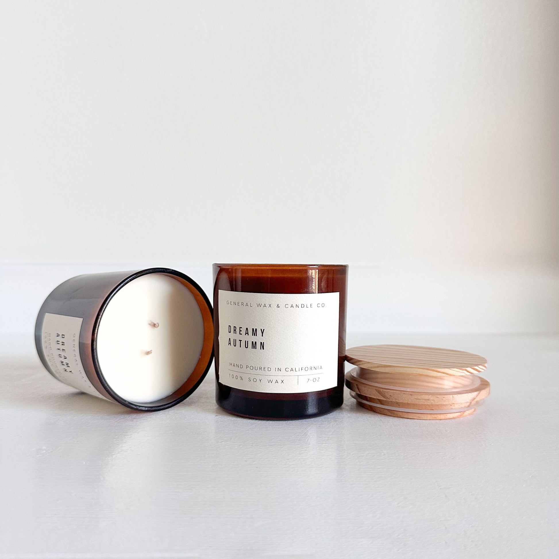 soy candle in a jar dreamy autumn
