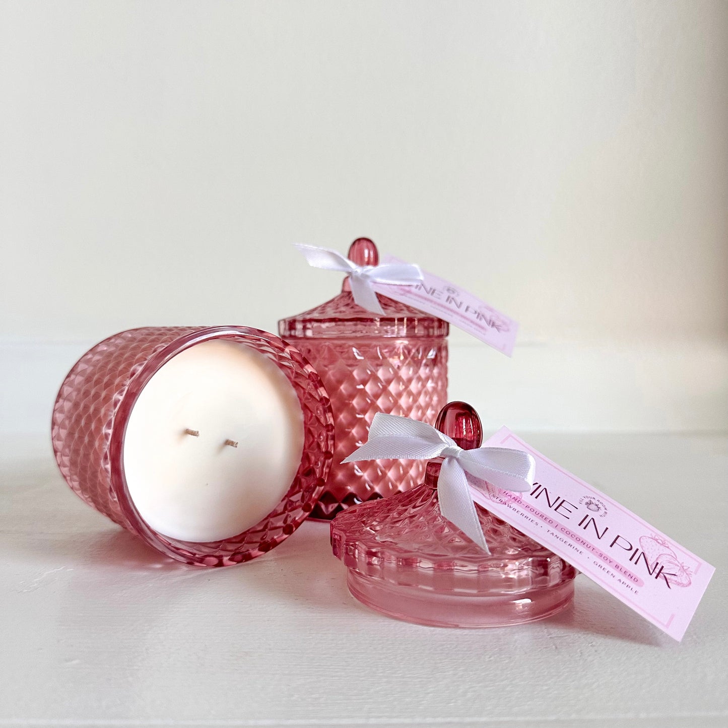Bougie On A Budget Jar Candle Collection - Divine In Pink