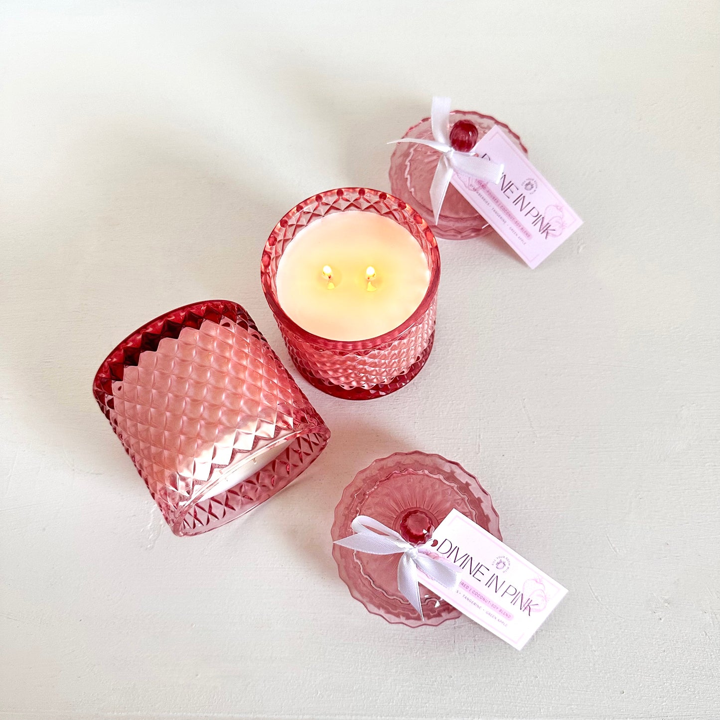 Bougie On A Budget Jar Candle Collection - Divine In Pink