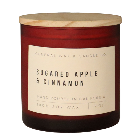 sugared apple candle jar
