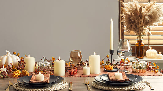 11 Thanksgiving table decor ideas with candles