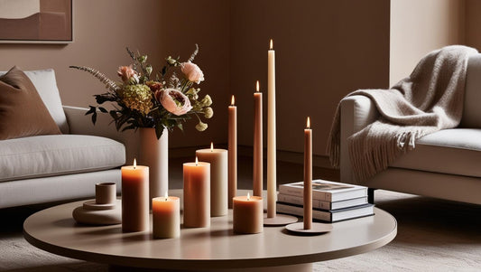 9 chic ways to style your living room decor with candles 