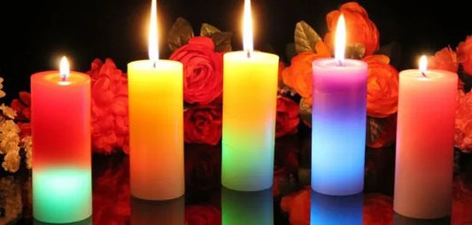 Candle color meaning for meditation|candle color meaning|how to meditate with candles|colorful candles