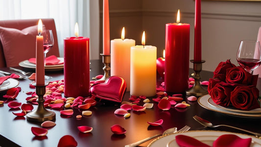 Romantic glow: Valentine’s decor with candles