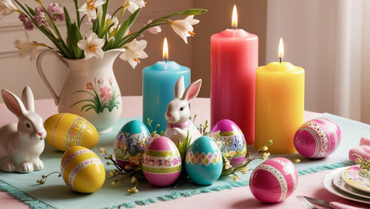Elegant Easter decoration ideas with candles 1Elegant Easter decoration ideas with candles 