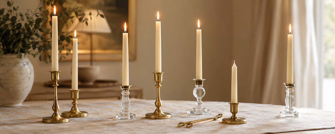 How to Burn Taper Candles Evenly and Prevent Dripping